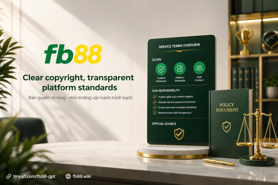 Tuyên bố bản quyền Fb88 khung pháp lý bảo vệ nội dung nền tảng