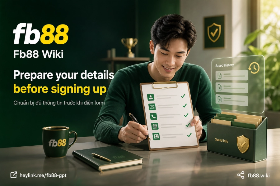 Prepare Fb88 registration information real name phone number email