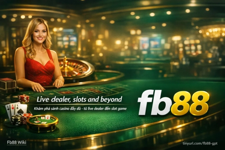 Sảnh casino Fb88 live dealer slot game tổng quan 2026