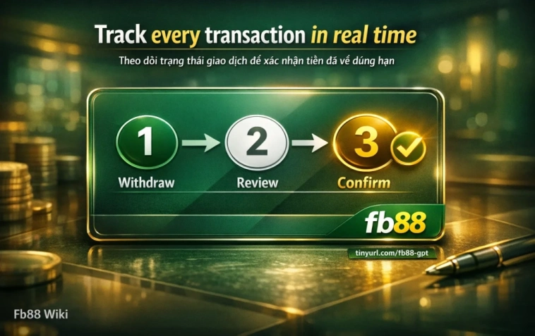 kiểm tra lịch sử giao dịch rút tiền Fb88 trạng thái xử lý